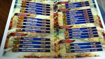 Kabab King menu