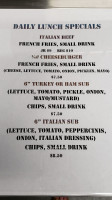 Kenney D's Chicago Style Sandwiches menu