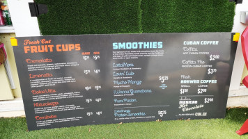 Lottafrutta menu