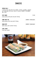 Mr Saigon Banh Mi menu