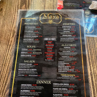 Maya Traditional Méxican Cuisine menu