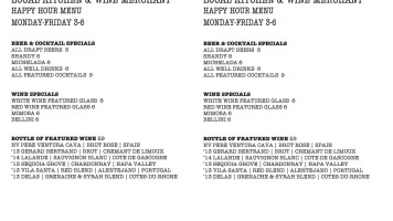 Local Kitchen & Wine Mechant menu