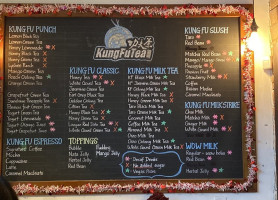 Kung Fu Tea menu