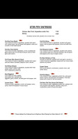 Thawan Thai menu