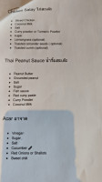 Thai Me Up menu