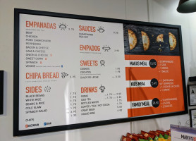 Makus Empanadas menu