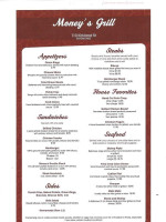 Money's Grill, Llc menu