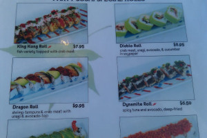 Party Sushi menu