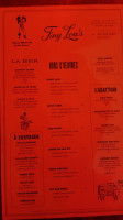 Tiny Lou's Clermont menu