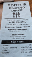 Edith's Route 60 Diner menu