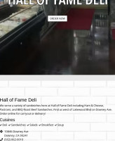 Hall Of Fame Market Deli menu