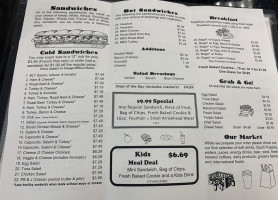 Hall Of Fame Market Deli menu