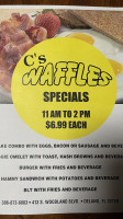 C's Waffles Deland menu