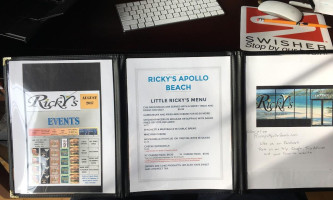 Ricky's Apollo Beach menu