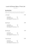 Bike's Burgers And Ice Cream menu