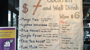 Yum Yum menu