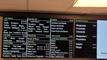 Gustitos Helados Y Raspados menu