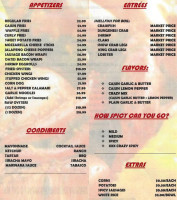 Queen’s Cajun Seafood menu