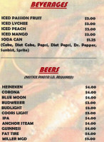 Queen’s Cajun Seafood menu