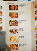 Korean Bbq menu