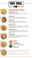 Poke Bros. menu