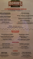 Norm's Of Yakima menu