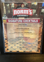 Norm's Of Yakima menu