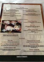 Tamara's Tapas menu