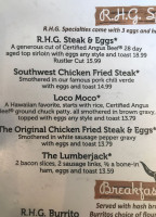 Ranch House Grille menu