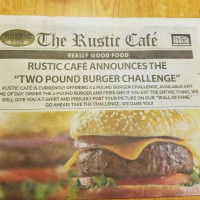 Rustic Cafe menu