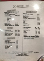 Ocho Rios Grill menu