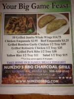 Nunzio's Grill menu