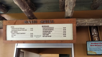 Oasis Grill menu