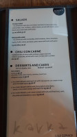 Epicure Cafe menu