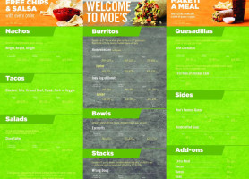 Moe's Southwest Grill menu