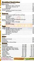 Shakey Jakes menu