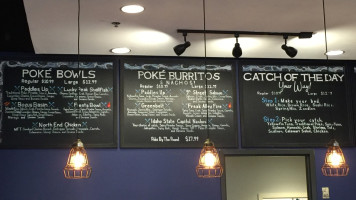 Paddles Up Poke menu