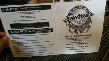 Sutton's Deli menu