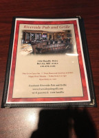 Riverside Pub Grille menu