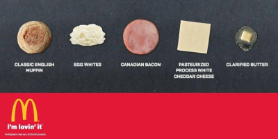 Mcdonald's menu