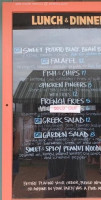 Cliffhangers menu