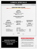 Bonchon menu