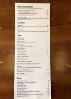 Dune Downtown menu