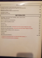 Bill's Cafe menu