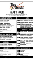 Top Sushi menu