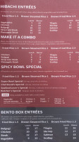 Spicy Bowl menu