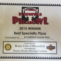 Bloomfield Village Pizza menu