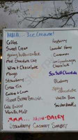 Sparky's Homemade Ice Cream menu