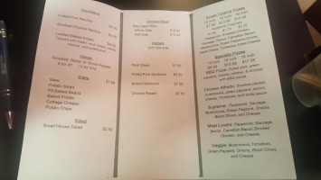 Blue Rooster Bbq And Pizza menu