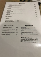 Handlebar Cafe menu